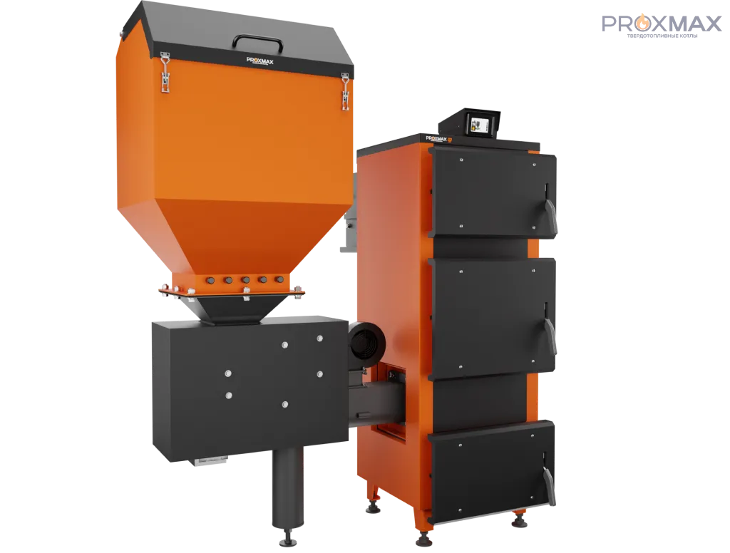 Котел твердотопливный с водяным контуром PROXMAX PELLET 32 KW 471L